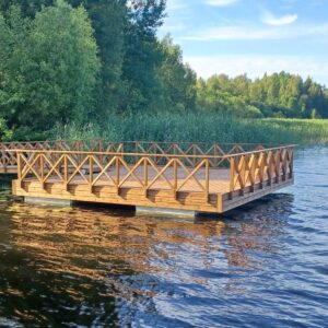 savorak ristikkokaide betoniponttonilaiturissa