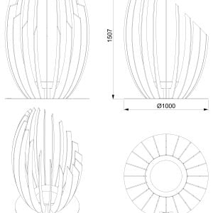 SAVO AVOTULIPAIKKA HALKAISIJA 1000MM