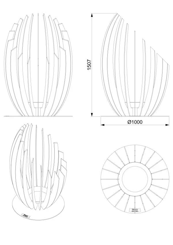 SAVO AVOTULIPAIKKA HALKAISIJA 1000MM
