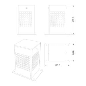 savorak led-valo haponkestävä teräs