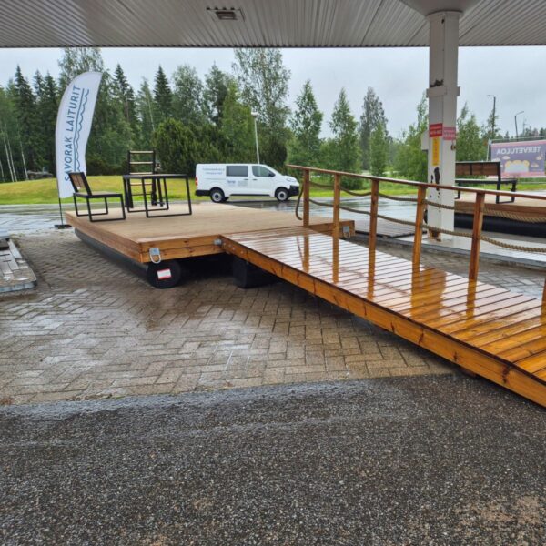 Mallilaituri Mökki-P 3,15x6 m, kävelysilta1,2x5 m, Kangasniemi - Image 2