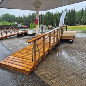 Mallilaituri Mökki-P 3,15x6 m, kävelysilta1,2x5 m, Kangasniemi