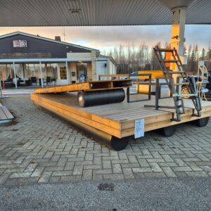 Mallilaituri Mökki-P 3,15x6 m, kävelysilta1,2x5 m, Kangasniemi