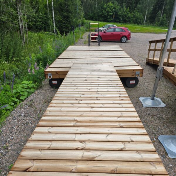 Mallilaituri Mökki-P 3,15x6 m, kävelysilta1,2x5 m, Lahti - Image 2