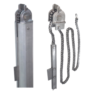 Lip-Lap pylvään nostinmekanismi