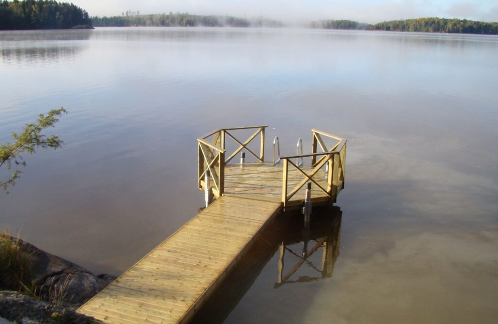 mutteri laituri pylväillä