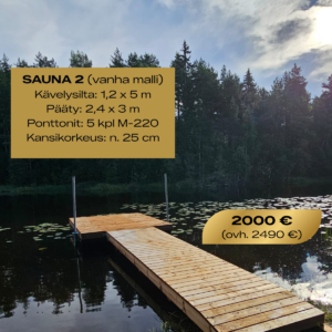 savorak sauna kaksi laituri poistuva malli