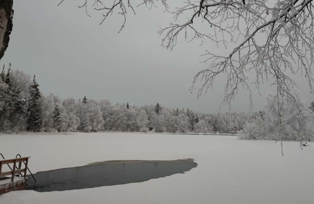 talvuinti varkaus tyyskä pakkasella