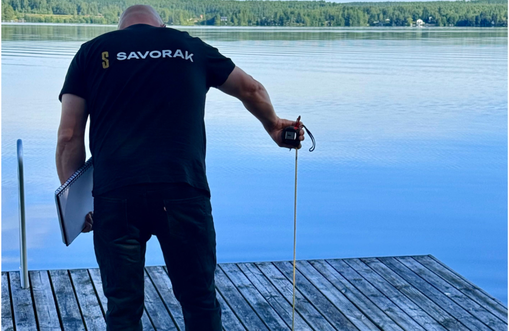 savorak rantakatselmus kiinnitys ja ympäröivä maasto