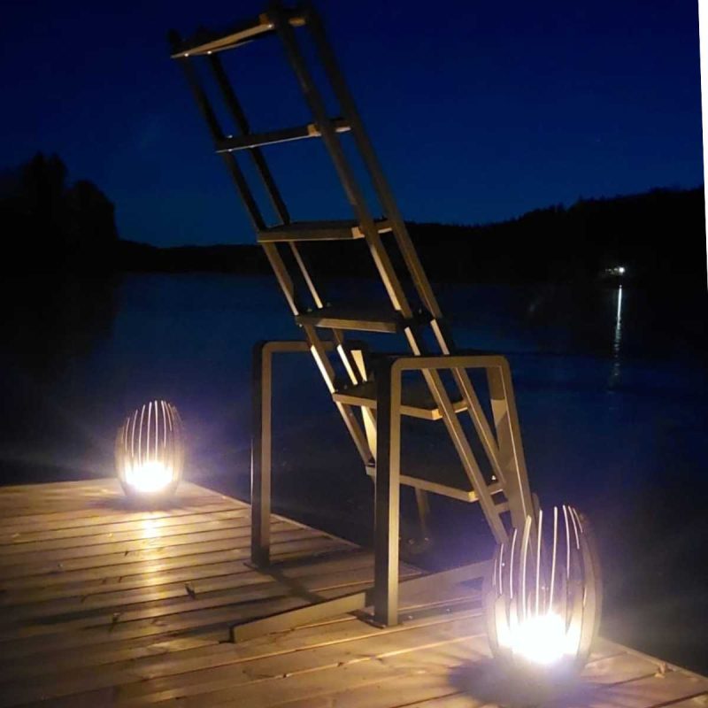 ulkotulisijat laiturilla ulkotulisijat laiturilla